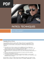 Patrol Techniques: Law Enforcement I