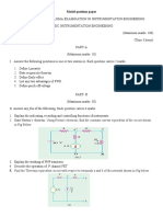 Model Question Paper: Using Norton's Theorem, Find The Constant-Current Equivalent of The Circuit Shown in Fig Below