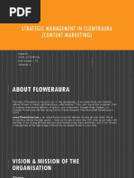 Strategic Management in FlowerAura- CONTENT MARKETING