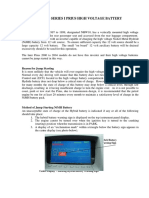 Jump Starting Series I Prius High Voltage Battery: Hybrid Battery Warning Sign