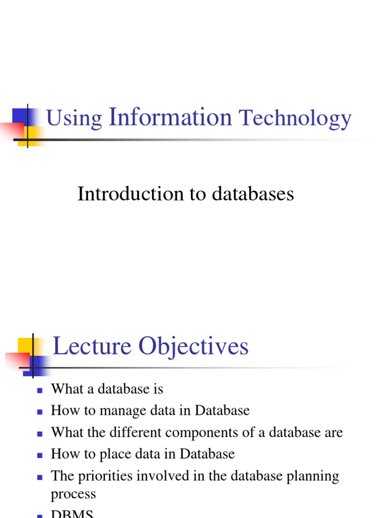 Using Technology: Information | PDF | Databases | Digital Technology