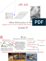 Plastic Deformation Mechanisms