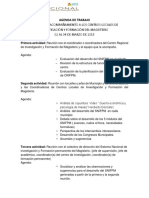 Agenda de Trabajo