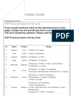 Persona 3 Portable Guide: P3P Persona Fusion List by Level