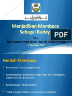 Menjadikan Membaca Sebagai Budaya