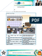 Learning Activity 1 Evidence: Safety Rules: Based On The Image Write Safety Rules Into The Format. Unsafe House Image