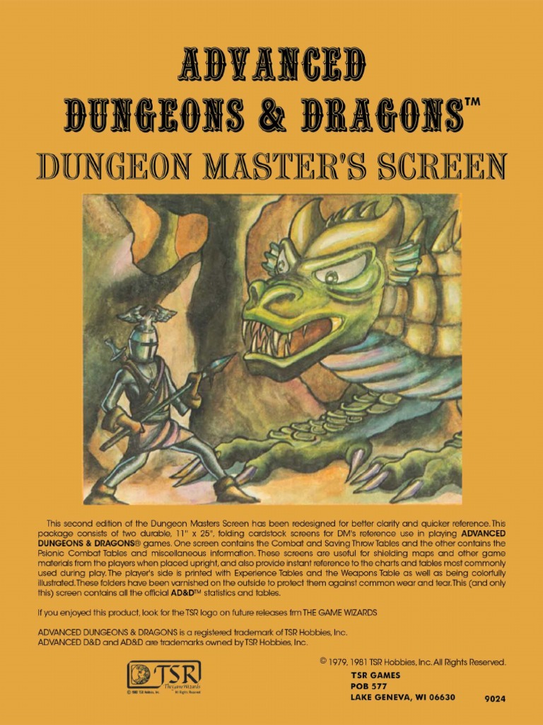 Dungeon Masters Screen PDF | PDF | Id | Magician (Fantasy)