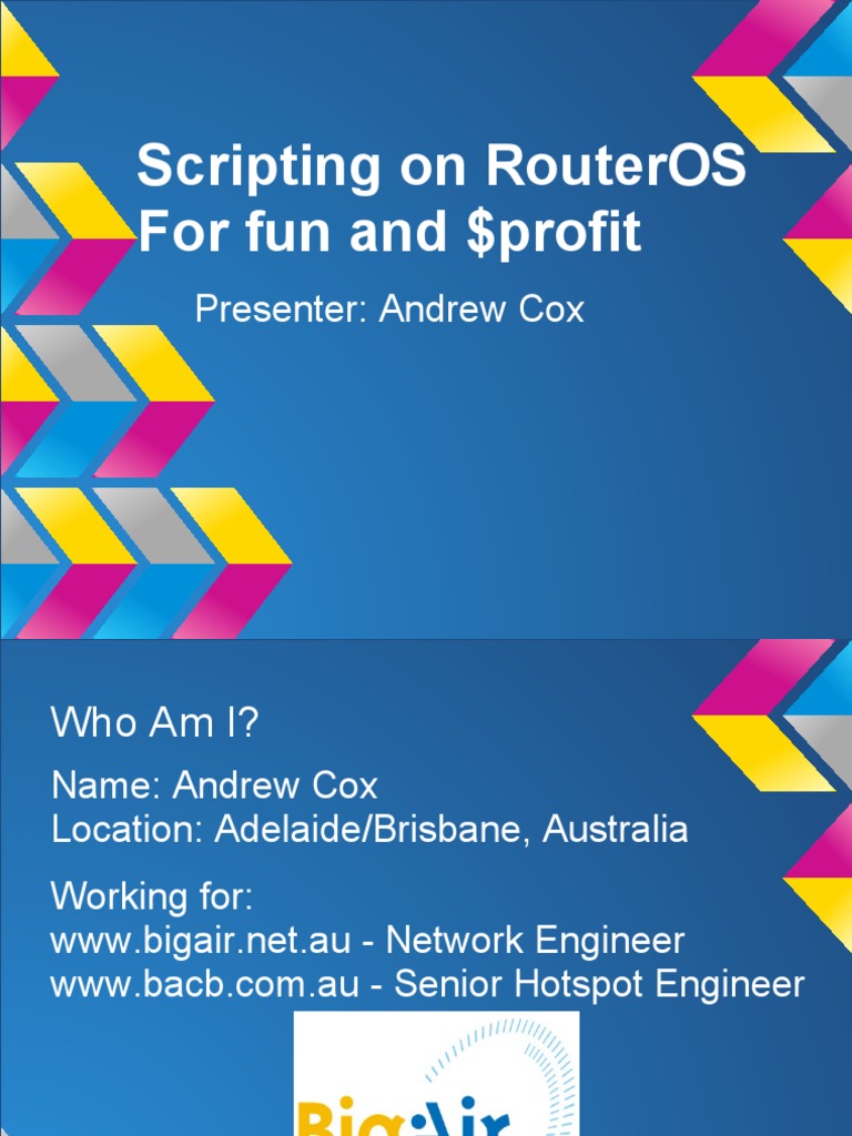 RouterOS Scripting for Automation | PDF | Router (Computing) | Ip Address