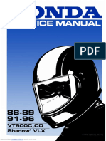 Honda VT600C Shadow Service Manual PDF