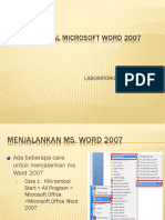 Materi 3 (Ms Word 2007)