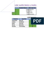 Trabajo de Excel 2