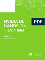 NVIDIA DLI Catalog Published March 17 2019