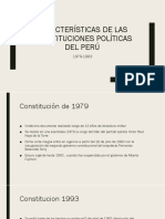 Características de Las Constituciones Políticas Del Perú