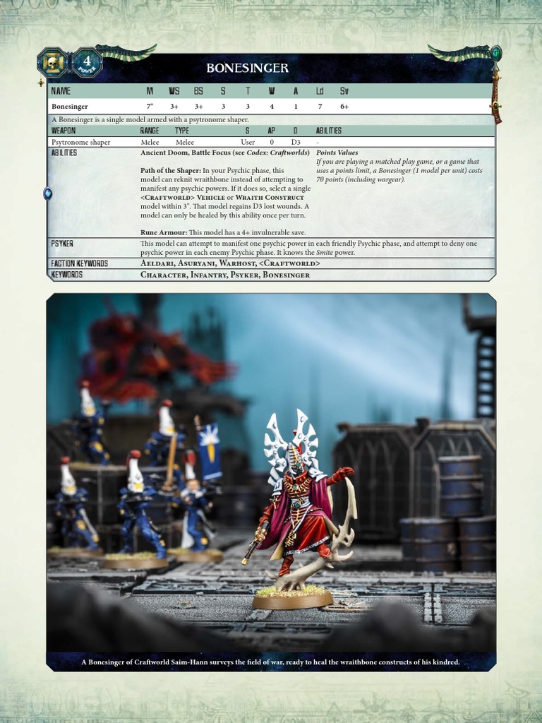 Bonesinger Unit Overview and Abilities | PDF