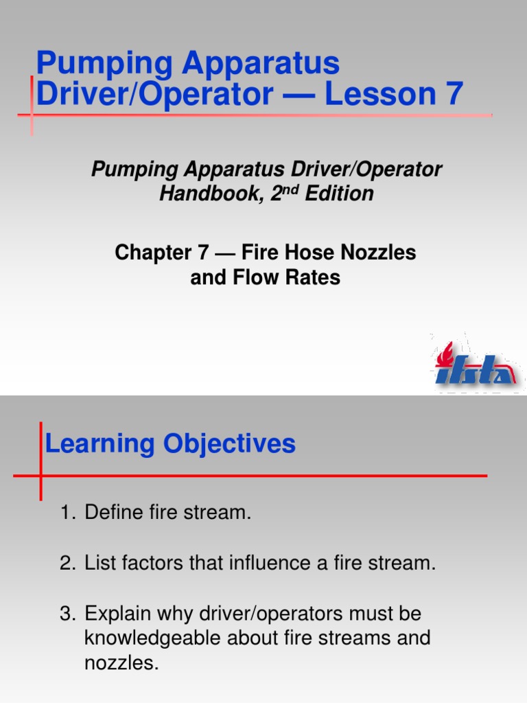 Pumping Apparatus Driver/Operator Handbook, 2 Edition PDF Fire