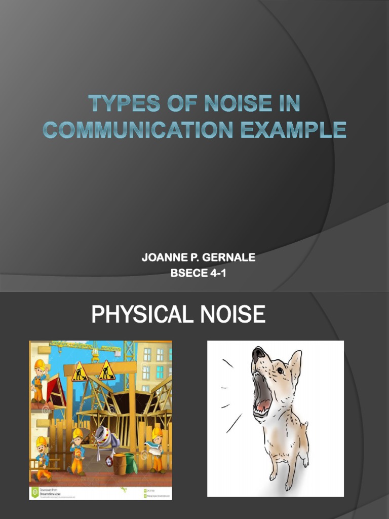 Types of Noise in Communication Example PDF Semiotics Cognitive