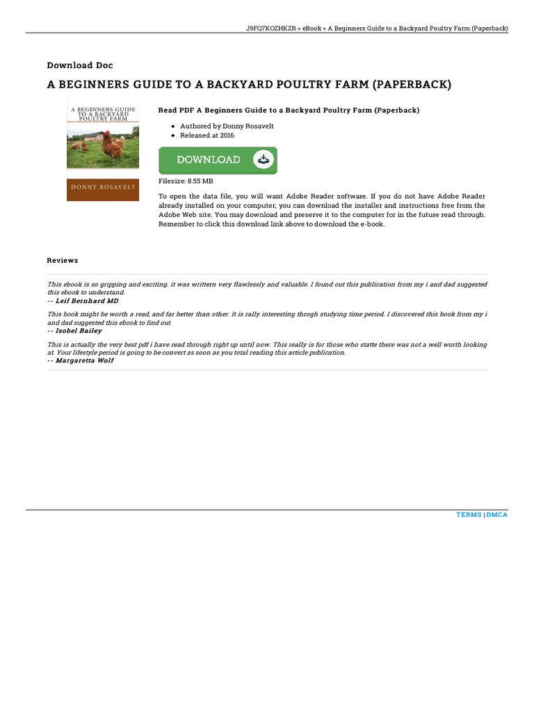 TtO1Qdgaxl A Beginners Guide To A Backyard Poultry Farm Pap 1535251905 ...