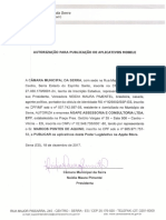 Decreto Autorizativo - Câmara Municipal da Serra/ES