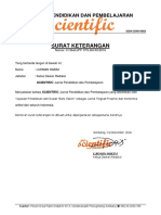 Surat Keterangan JPP -Tingkat Propinsi