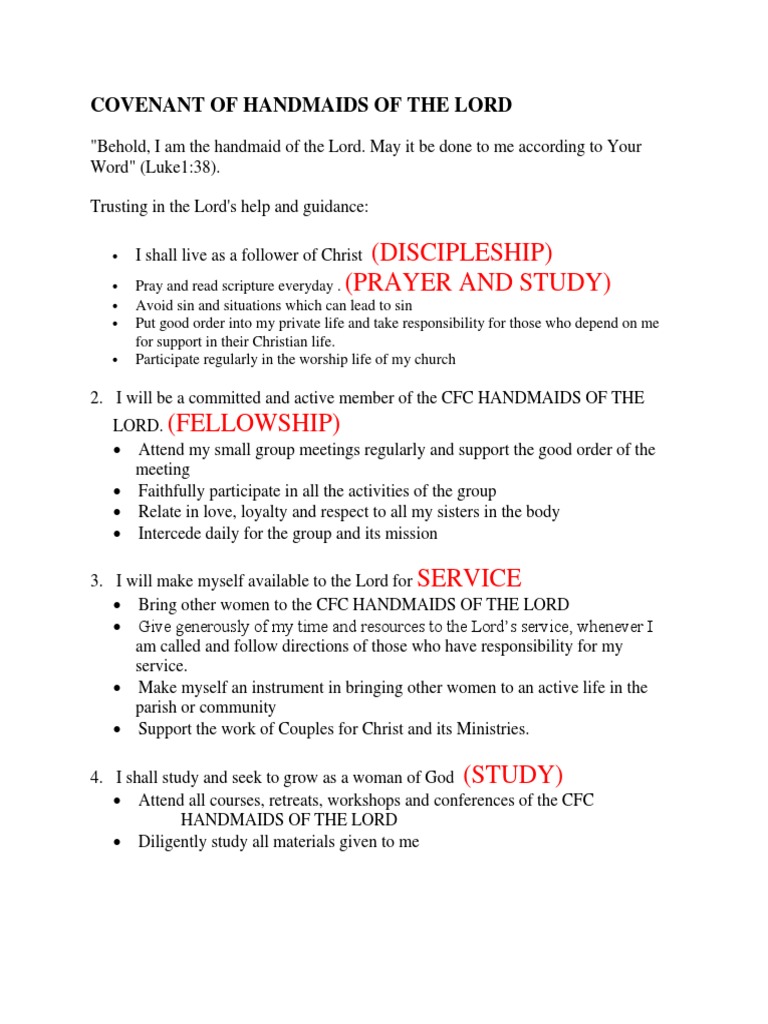 Covenant Of Hold