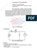 V-I Characteristics of P-N Junction Diode