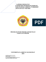 Laporan Kegiatan Penyusunan Dokumen Pendukung Borang Program Studi Standar 1 Berupa Workshop Penyusunan Visi-Misi