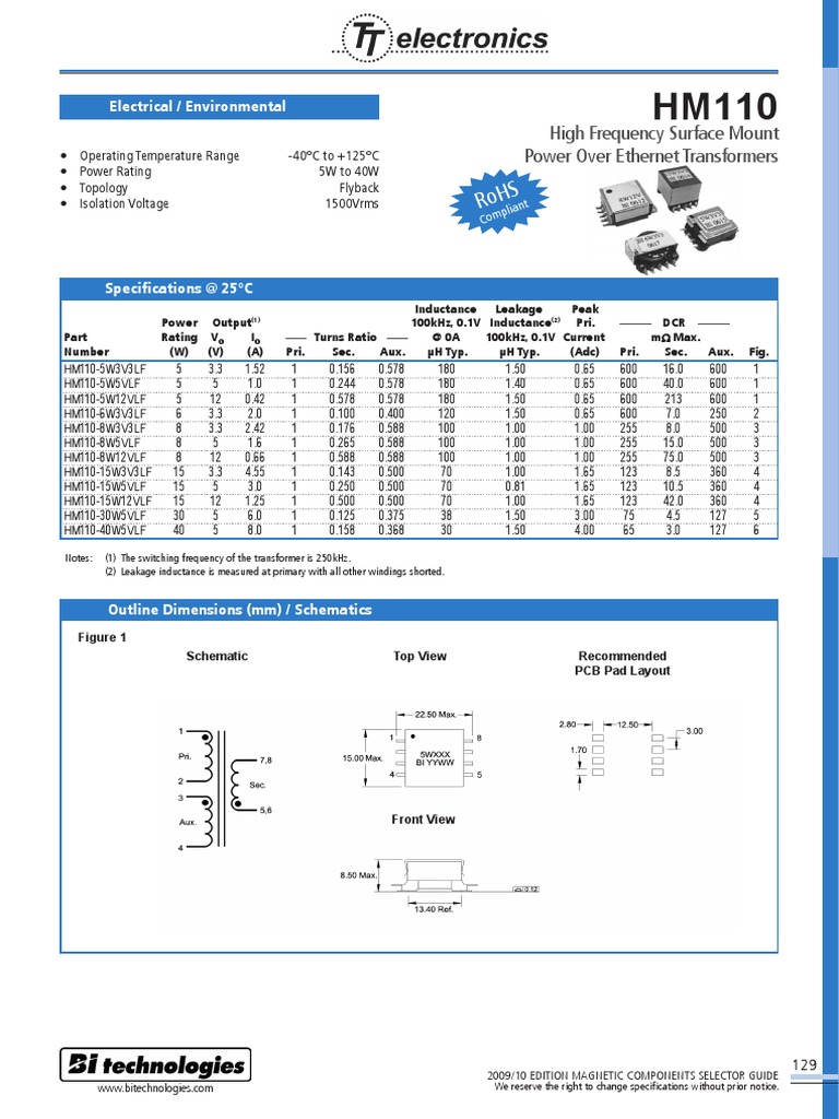 HM110 Rev Feb 2009 | PDF | Printed Circuit Board | Inductance