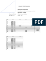 Jadwal Pembelajaran