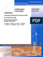 Determination of Structural Carbohydrates and Lignin in Biomass