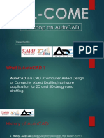 Workshop On Autocad: Presented by