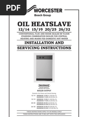 Installation And Servicing Instructions 1 Water Heating