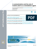 Cadmium Contamination and The Role of Bioaccumulator Plant As A Remediation Agent