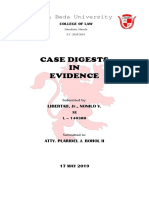 Case Digests IN Evidence: San Beda University