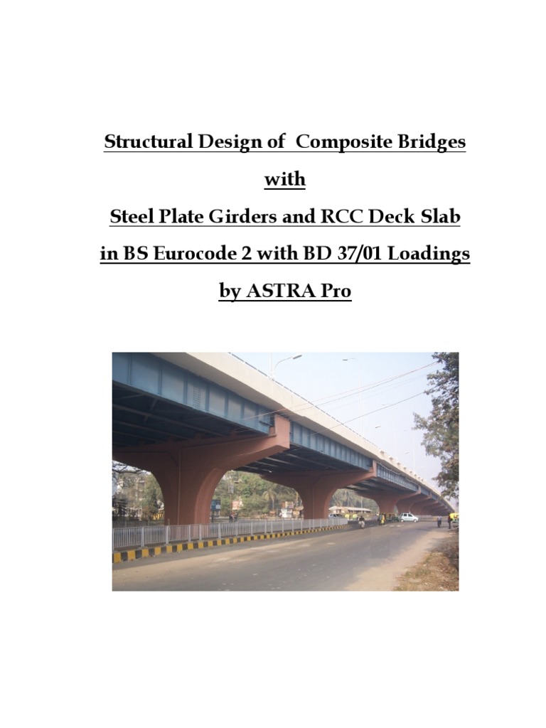 Composite Bridge Steel Girder Design in BS | PDF | Civil Engineering ...