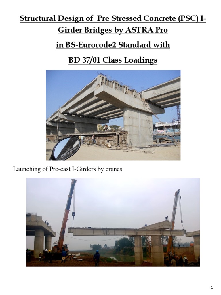 Design of PSC I-Girder Bridges | PDF | Young's Modulus | Prestressed ...