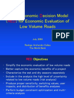R E D RED: Oads Conomic Ecision Model For Economic Evaluation of Low Volume Roads