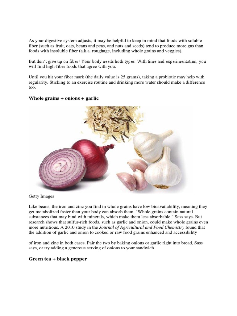 Whole Grains + Onions + Garlic PDF