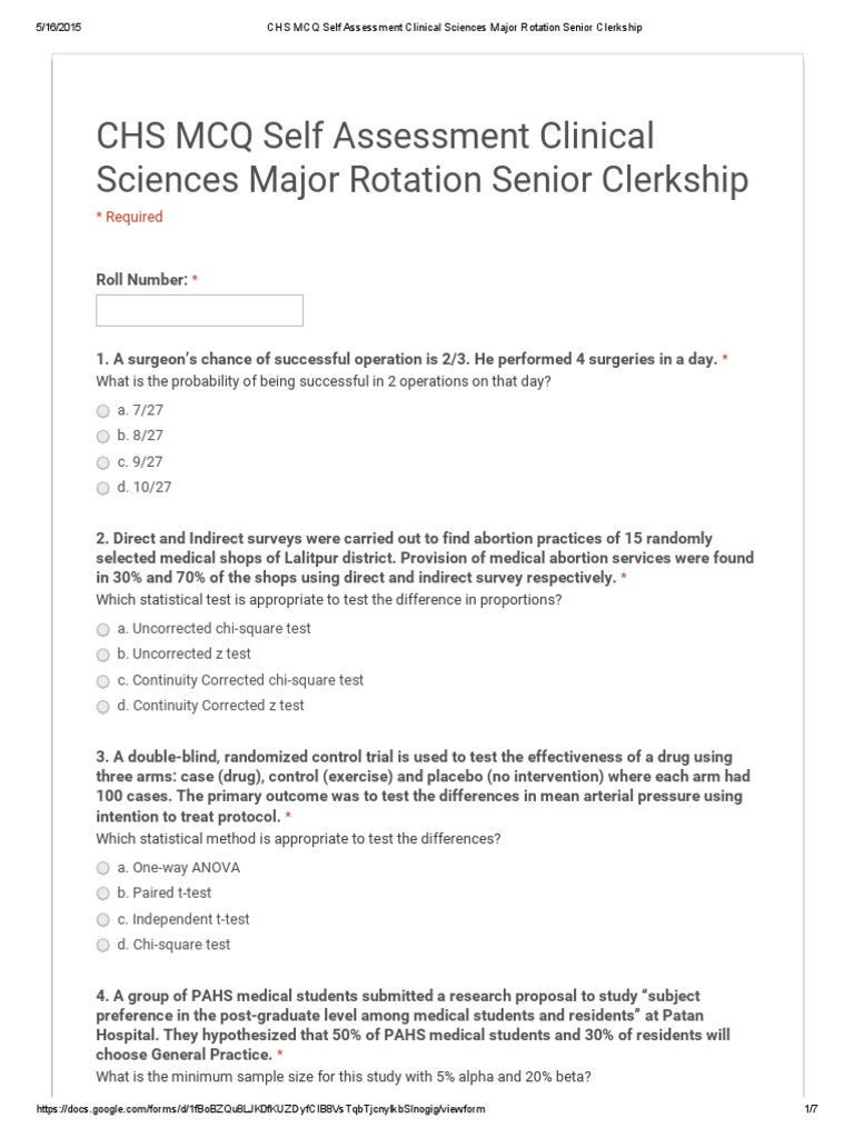 PAMA – CHS