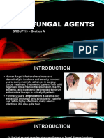 Anti Fungal Agents: GROUP 13 - Section A
