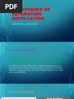 Techniques of Separation Distillation: Created by Lakshay 9D