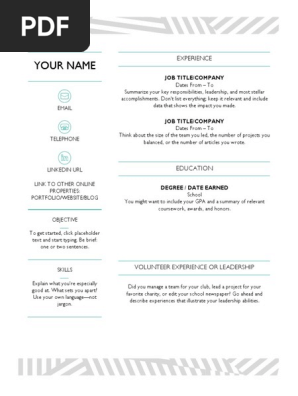 Blank Resume