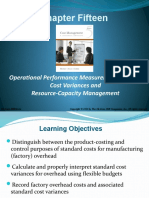 Chapter Fifteen: Operational Performance Measurement: Indirect-Cost Variances and Resource-Capacity Management