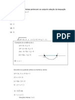 Resolução de inequação quadrática 2x2 + 3x - 5 < x + 1