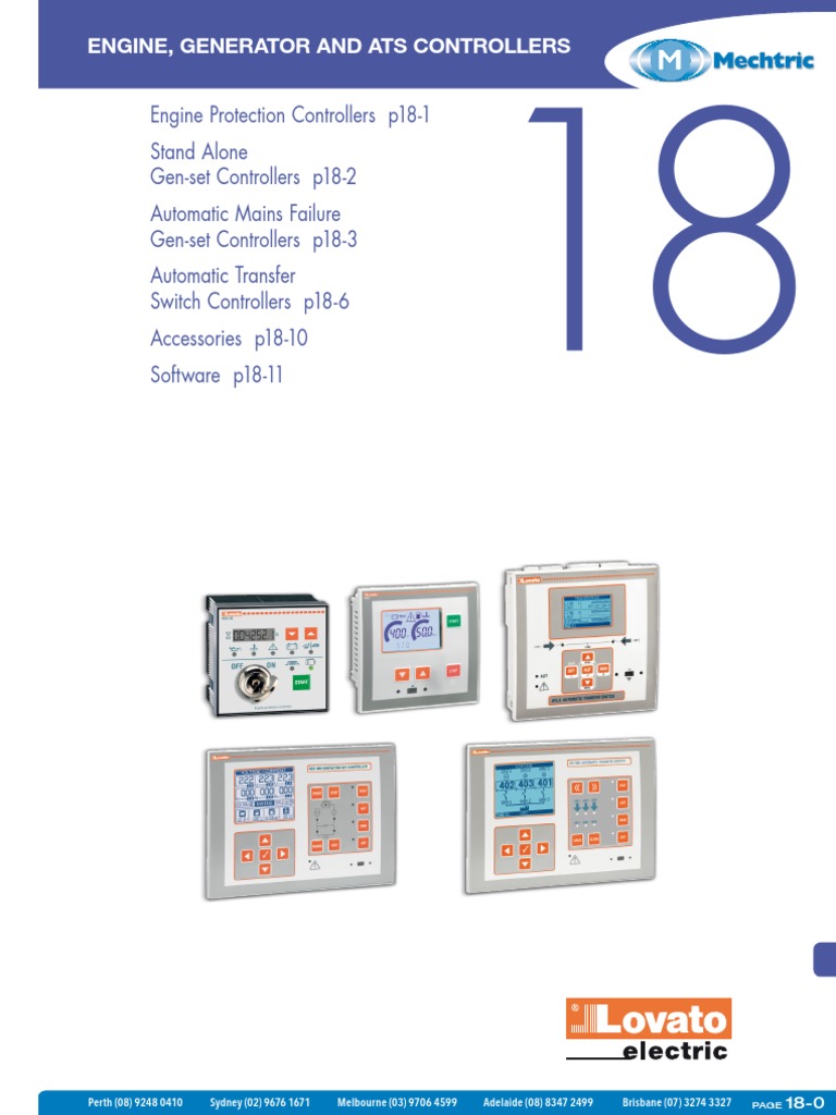 Engine, Generator and Ats Controllers | PDF | Programmable Logic ...