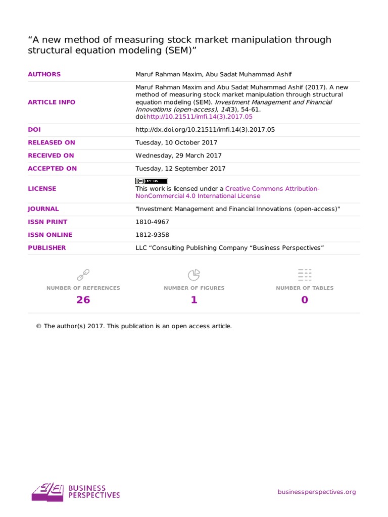 A New Method of Measuring Stock Market M PDF | PDF | Stock Market ...