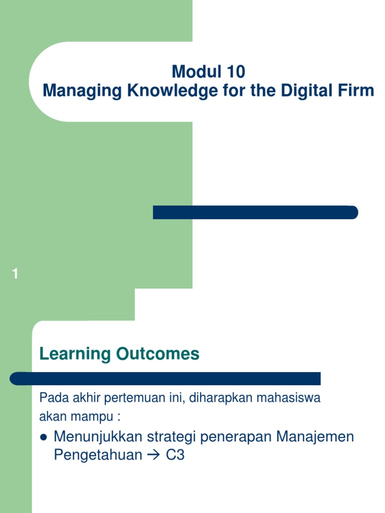 Knowledge Management in Digital Firms | PDF | Artificial Intelligence ...