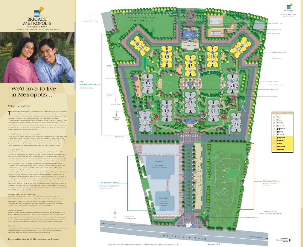 Brigade Metropolis: Integrated Living | PDF | Apartment