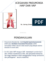 Pencegahan Pneumonia:Hap Dan Vap: Ns. Gortap Sitohang, Skep