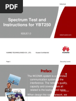 WCDMA Basic 18 Spectrum Test and Instructions For YBT250