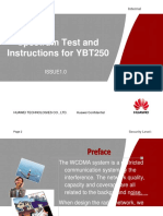 WCDMA Basic 18 Spectrum Test and Instructions For YBT250
